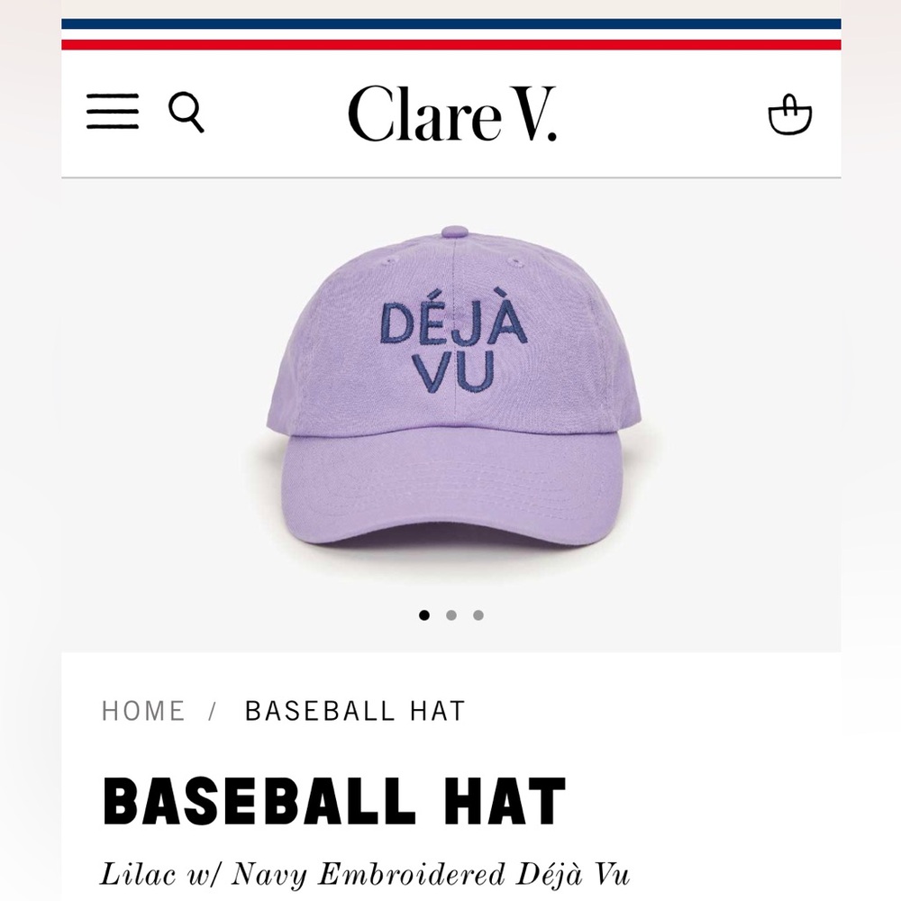 Clare V baseball hat
